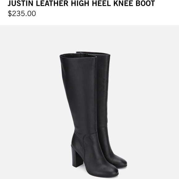Kenneth Cole Justin Leather High Heel Boot 9.5 - Picture 5 of 5